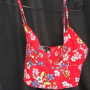 Flower crop top